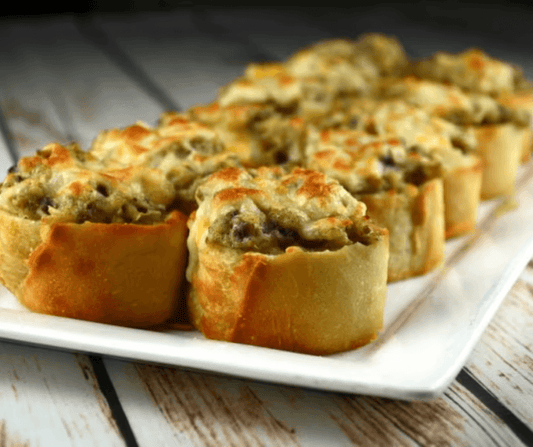 PETITES BOUCHÉES CROUSTILLANTES AUX CHAMPIGNONS