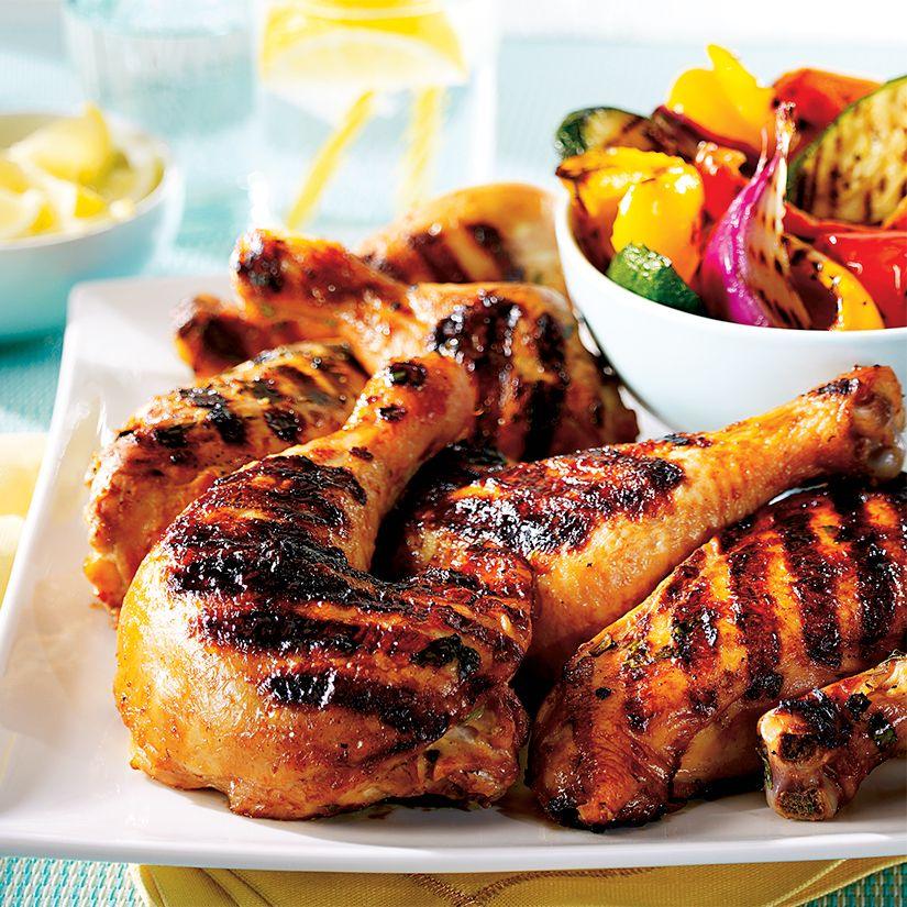 POULET BBQ À L'ORANGE, AU GINGEMBRE ET AU MIEL