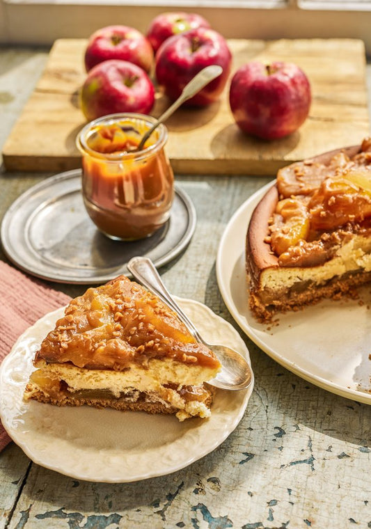 GÂTEAU AU FROMAGE ET AUX POMMES