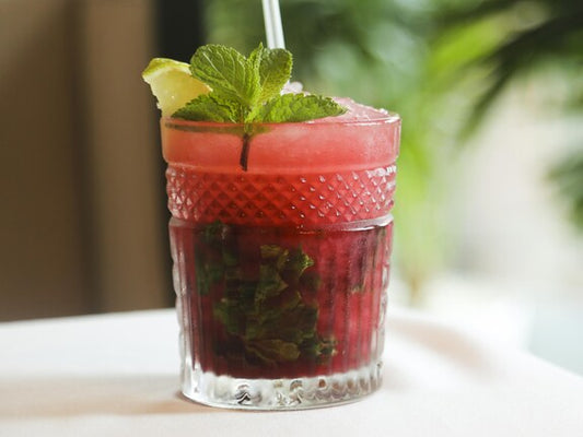 MOJITO FRAMBOISES-PÊCHE