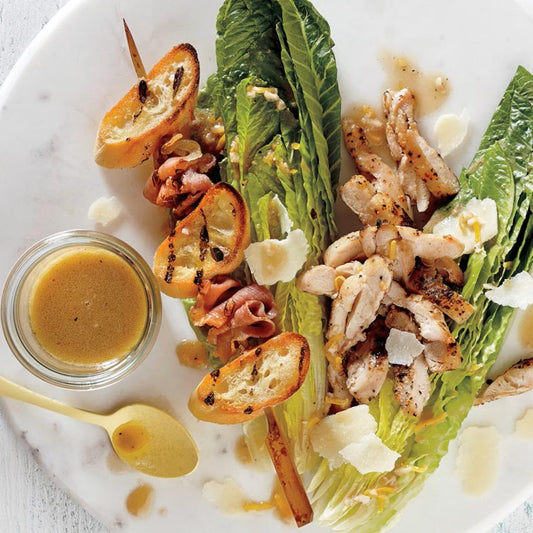 SALADE CÉSAR DÉCOMPOSÉE AU POULET
