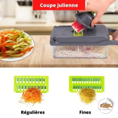 Mandoline De Cuisine - Cuisine-11 1 Multifonction Coupe Legumes Trancheuse  Légumes Fruits Pomme Terre