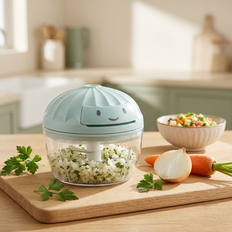 Mini-hachoir-avec-des-legumes-frais