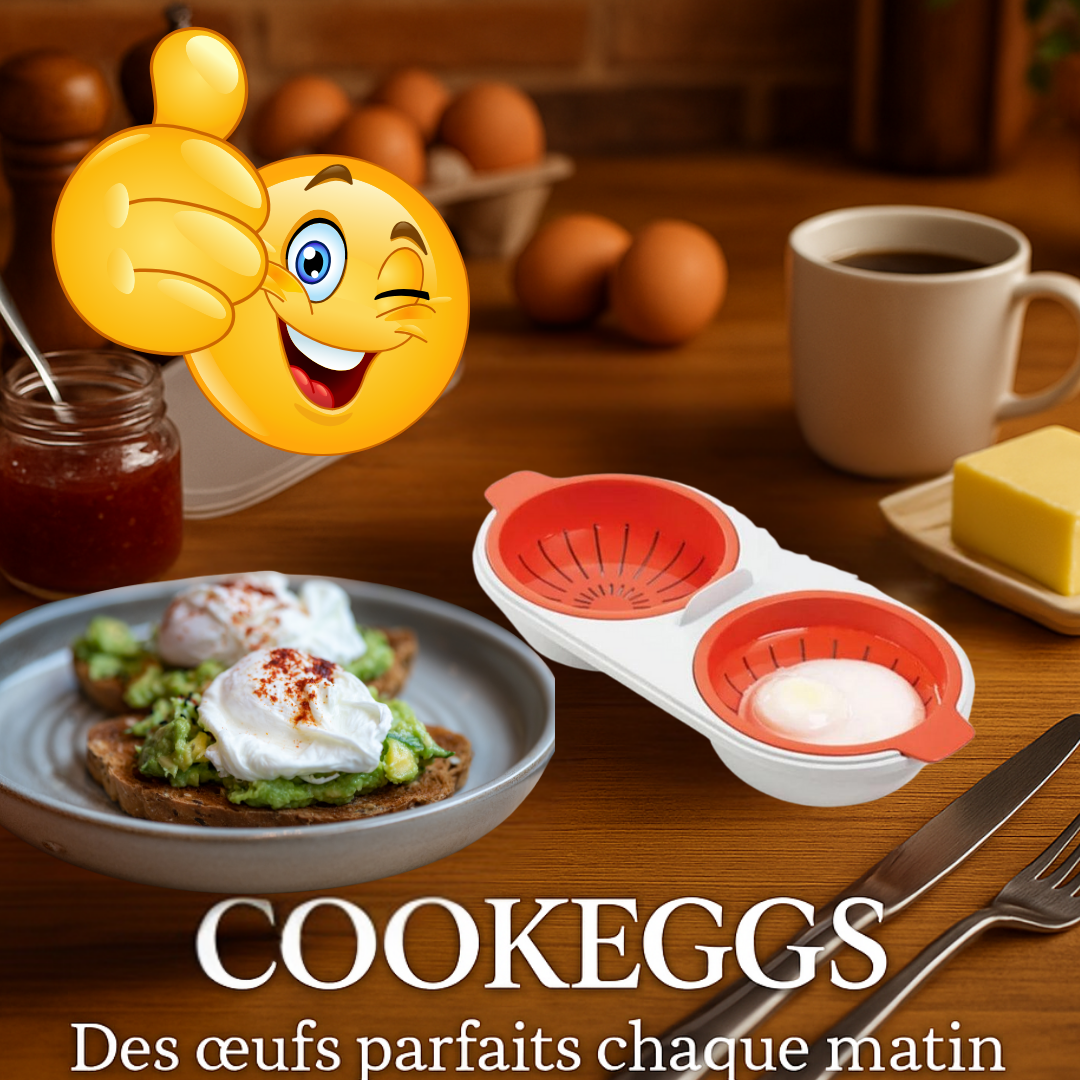 COOKEGGS - CUISEUR A OEUF MICRO ONDE