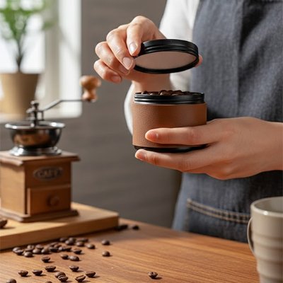Boite a cafe​ conserve saveurs