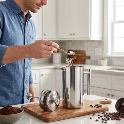 Cafetière à piston pression douce