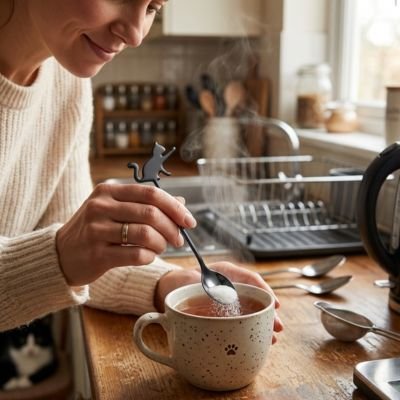 Cuillère à café chats