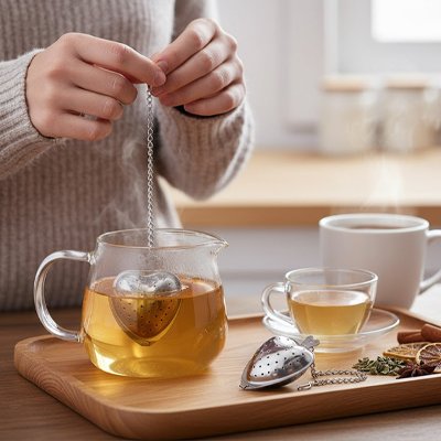 Infuseur à thé feuilles