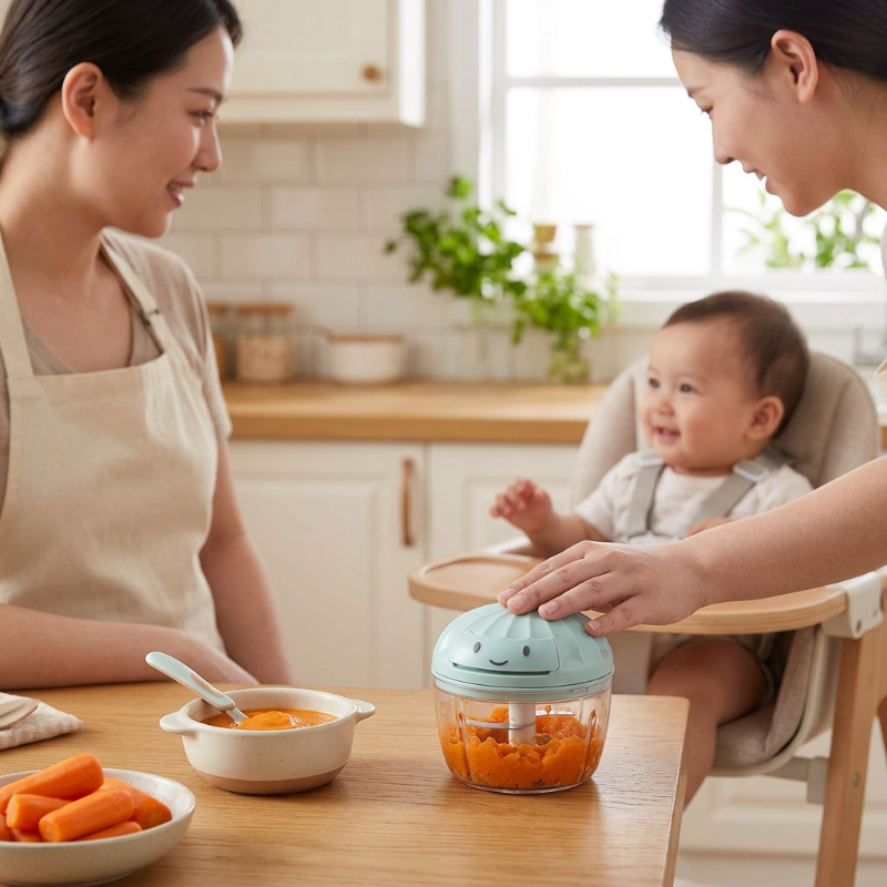 maman-preparant-la-puree-avec-lemini-hachoir