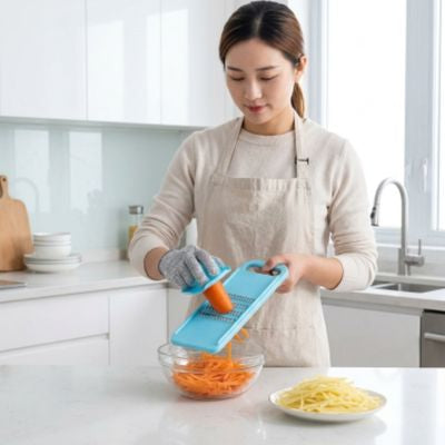 mandoline-pour-legumes-femme-coupant-carottes