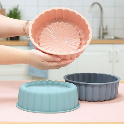 Moule-à-gâteau-silicone-rose-et-vert