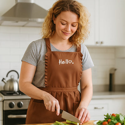 tablier-cuisine-hello-brun